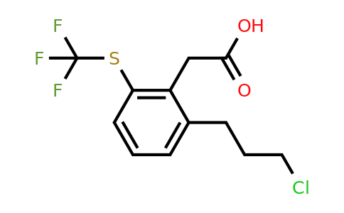 1806464-43-6 | 2-(3-Chloropropyl)-6-(trifluoromethylthio)phenylacetic acid
