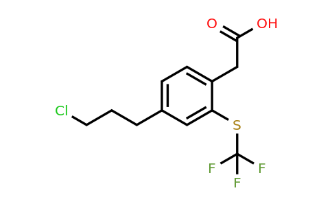 1806464-45-8 | 4-(3-Chloropropyl)-2-(trifluoromethylthio)phenylacetic acid
