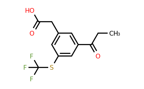 1806464-51-6 | 3-Propionyl-5-(trifluoromethylthio)phenylacetic acid