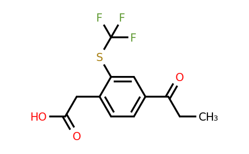 1806464-52-7 | 4-Propionyl-2-(trifluoromethylthio)phenylacetic acid