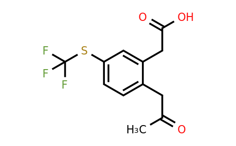 1806464-66-3 | 2-(2-Oxopropyl)-5-(trifluoromethylthio)phenylacetic acid