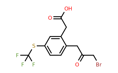 1806464-73-2 | 2-(3-Bromo-2-oxopropyl)-5-(trifluoromethylthio)phenylacetic acid