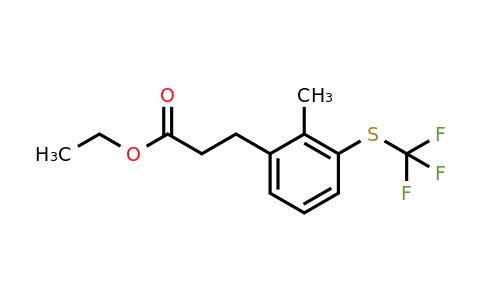 1806465-42-8 | Ethyl 3-(2-methyl-3-(trifluoromethylthio)phenyl)propanoate