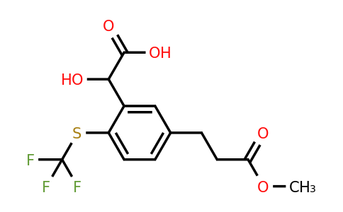1806465-47-3 | 5-(3-Methoxy-3-oxopropyl)-2-(trifluoromethylthio)mandelic acid