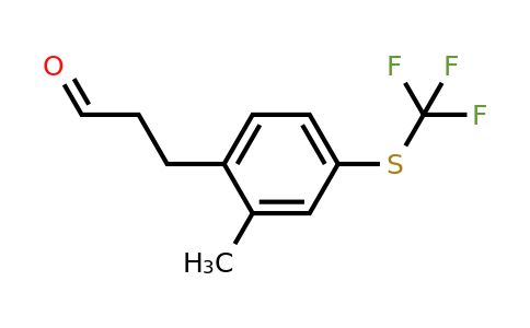 1806465-50-8 | 2-(3-Oxopropyl)-5-(trifluoromethylthio)toluene