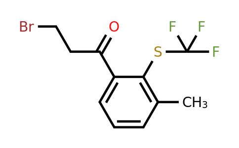 1806465-53-1 | 3-(3-Bromopropanoyl)-2-(trifluoromethylthio)toluene