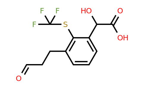 1806465-57-5 | 3-(3-Oxopropyl)-2-(trifluoromethylthio)mandelic acid