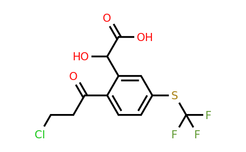 1806465-67-7 | 2-(3-Chloropropanoyl)-5-(trifluoromethylthio)mandelic acid
