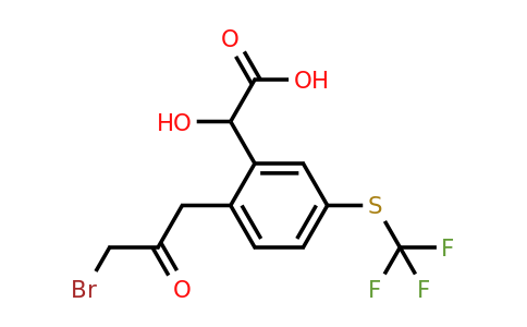 1806465-71-3 | 2-(3-Bromo-2-oxopropyl)-5-(trifluoromethylthio)mandelic acid