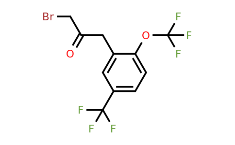 1806466-05-6 | 1-Bromo-3-(2-(trifluoromethoxy)-5-(trifluoromethyl)phenyl)propan-2-one