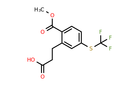 1806466-10-3 | Methyl 2-(2-carboxyethyl)-4-(trifluoromethylthio)benzoate