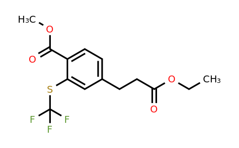 1806466-16-9 | Methyl 4-(3-ethoxy-3-oxopropyl)-2-(trifluoromethylthio)benzoate