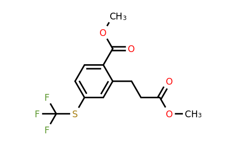 1806466-19-2 | Methyl 2-(3-methoxy-3-oxopropyl)-4-(trifluoromethylthio)benzoate