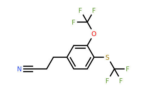 1806466-22-7 | 3-(3-(Trifluoromethoxy)-4-(trifluoromethylthio)phenyl)propanenitrile