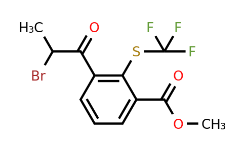 1806466-30-7 | Methyl 3-(2-bromopropanoyl)-2-(trifluoromethylthio)benzoate