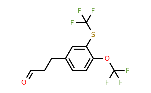 1806466-40-9 | 3-(4-(Trifluoromethoxy)-3-(trifluoromethylthio)phenyl)propanal