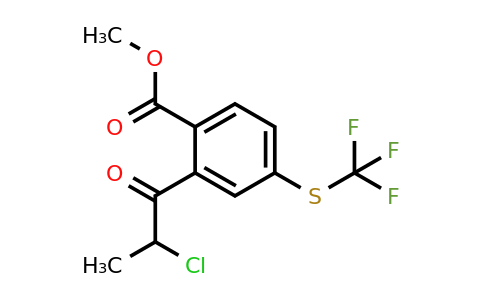 1806466-41-0 | Methyl 2-(2-chloropropanoyl)-4-(trifluoromethylthio)benzoate