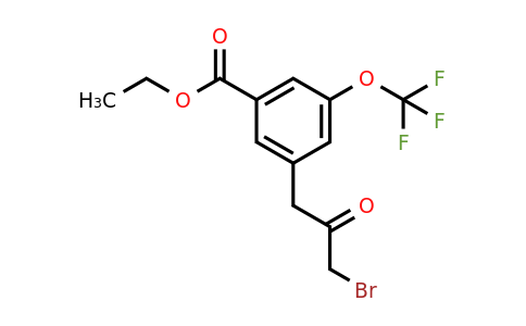 1806466-56-7 | Ethyl 3-(3-bromo-2-oxopropyl)-5-(trifluoromethoxy)benzoate