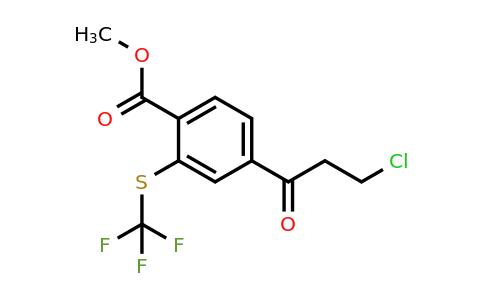 1806466-60-3 | Methyl 4-(3-chloropropanoyl)-2-(trifluoromethylthio)benzoate