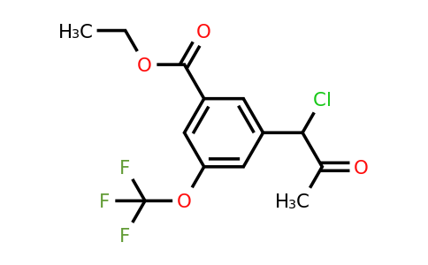 1806466-63-6 | Ethyl 3-(1-chloro-2-oxopropyl)-5-(trifluoromethoxy)benzoate
