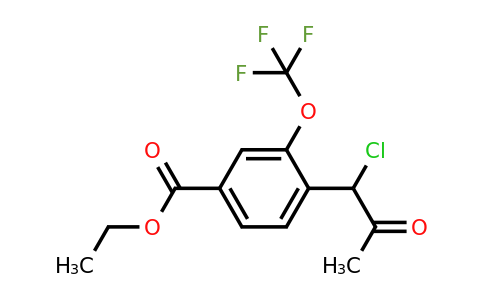 1806466-70-5 | Ethyl 4-(1-chloro-2-oxopropyl)-3-(trifluoromethoxy)benzoate