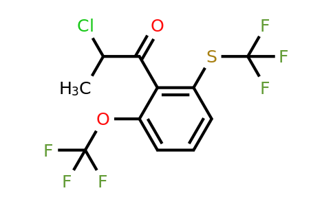 1806466-73-8 | 2-Chloro-1-(2-(trifluoromethoxy)-6-(trifluoromethylthio)phenyl)propan-1-one