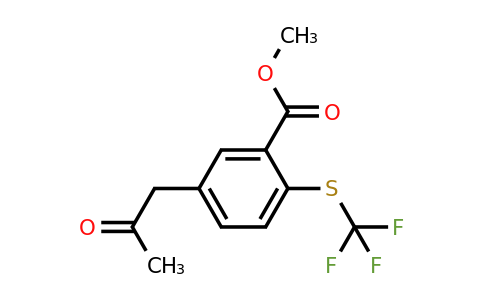 1806466-76-1 | Methyl 5-(2-oxopropyl)-2-(trifluoromethylthio)benzoate