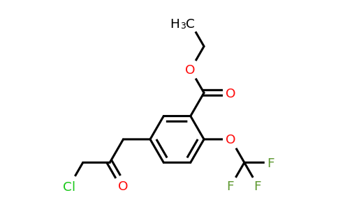1806466-85-2 | Ethyl 5-(3-chloro-2-oxopropyl)-2-(trifluoromethoxy)benzoate