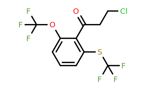 1806467-06-0 | 3-Chloro-1-(2-(trifluoromethoxy)-6-(trifluoromethylthio)phenyl)propan-1-one