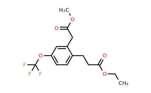 1806467-07-1 | Methyl 2-(3-ethoxy-3-oxopropyl)-5-(trifluoromethoxy)phenylacetate