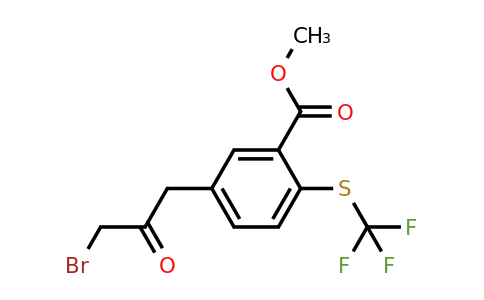1806467-09-3 | Methyl 5-(3-bromo-2-oxopropyl)-2-(trifluoromethylthio)benzoate