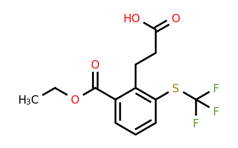 1806467-21-9 | Ethyl 2-(2-carboxyethyl)-3-(trifluoromethylthio)benzoate