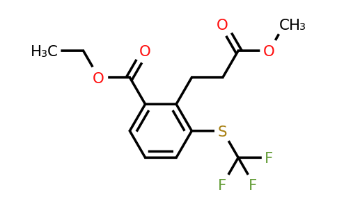 1806467-36-6 | Ethyl 2-(3-methoxy-3-oxopropyl)-3-(trifluoromethylthio)benzoate
