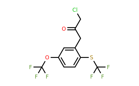 1806467-45-7 | 1-Chloro-3-(5-(trifluoromethoxy)-2-(trifluoromethylthio)phenyl)propan-2-one