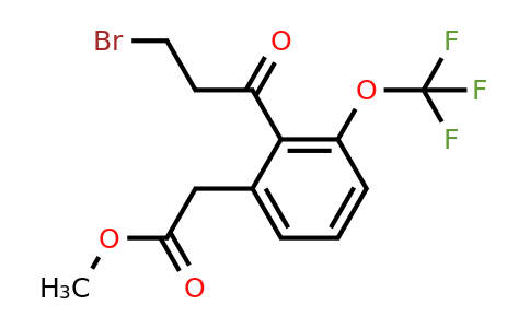 1806467-51-5 | Methyl 2-(3-bromopropanoyl)-3-(trifluoromethoxy)phenylacetate