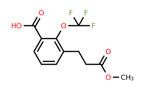 1806467-65-1 | 3-(3-Methoxy-3-oxopropyl)-2-(trifluoromethoxy)benzoic acid