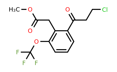 1806467-67-3 | Methyl 2-(3-chloropropanoyl)-6-(trifluoromethoxy)phenylacetate