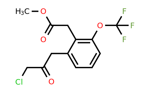 1806468-03-0 | Methyl 2-(3-chloro-2-oxopropyl)-6-(trifluoromethoxy)phenylacetate