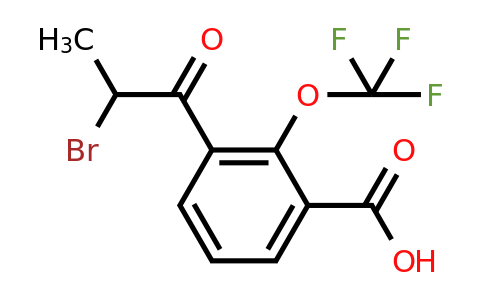1806468-06-3 | 3-(2-Bromopropanoyl)-2-(trifluoromethoxy)benzoic acid