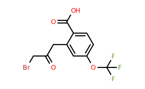 1806468-19-8 | 2-(3-Bromo-2-oxopropyl)-4-(trifluoromethoxy)benzoic acid