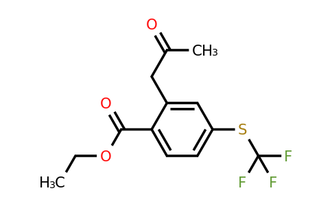 Ethyl 2-(2-oxopropyl)-4-(trifluoromethylthio)benzoate