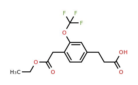 1806468-26-7 | Ethyl 4-(2-carboxyethyl)-2-(trifluoromethoxy)phenylacetate