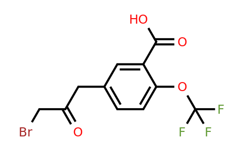 1806468-27-8 | 5-(3-Bromo-2-oxopropyl)-2-(trifluoromethoxy)benzoic acid