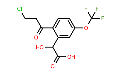 1806468-28-9 | 2-(3-Chloropropanoyl)-5-(trifluoromethoxy)mandelic acid