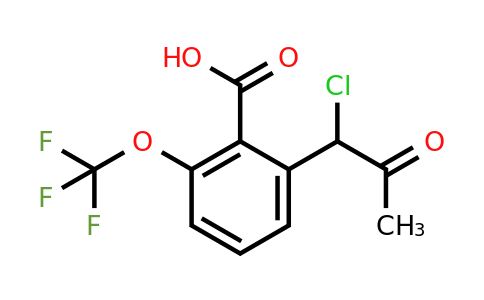1806468-36-9 | 2-(1-Chloro-2-oxopropyl)-6-(trifluoromethoxy)benzoic acid