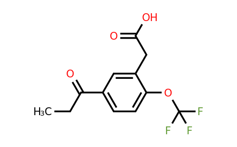 1806468-58-5 | 5-Propionyl-2-(trifluoromethoxy)phenylacetic acid