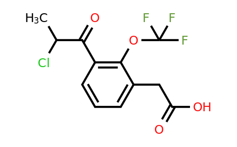 1806468-70-1 | 3-(2-Chloropropanoyl)-2-(trifluoromethoxy)phenylacetic acid