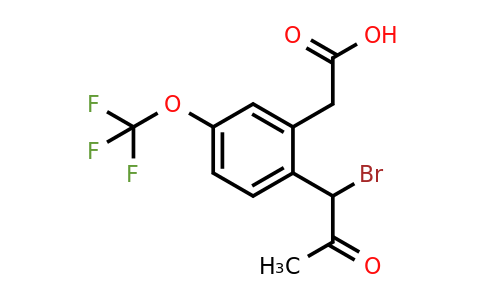 1806468-79-0 | 2-(1-Bromo-2-oxopropyl)-5-(trifluoromethoxy)phenylacetic acid