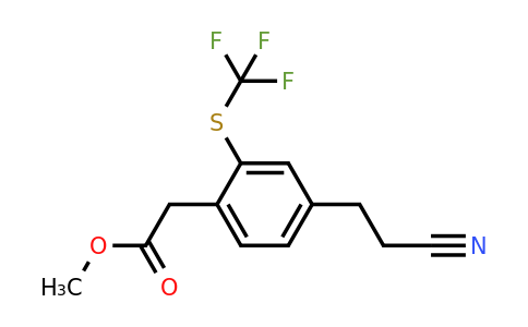 1806468-92-7 | Methyl 4-(2-cyanoethyl)-2-(trifluoromethylthio)phenylacetate