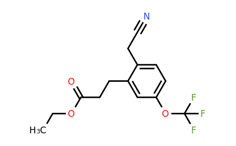 1806468-97-2 | Ethyl 3-(2-(cyanomethyl)-5-(trifluoromethoxy)phenyl)propanoate